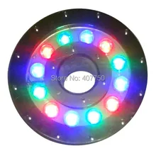 В Океании IP68 rgb Светодиодный прожектор 12 Вт 12 В Бассейн Светодиодный свет 10 шт./лот для городских озер