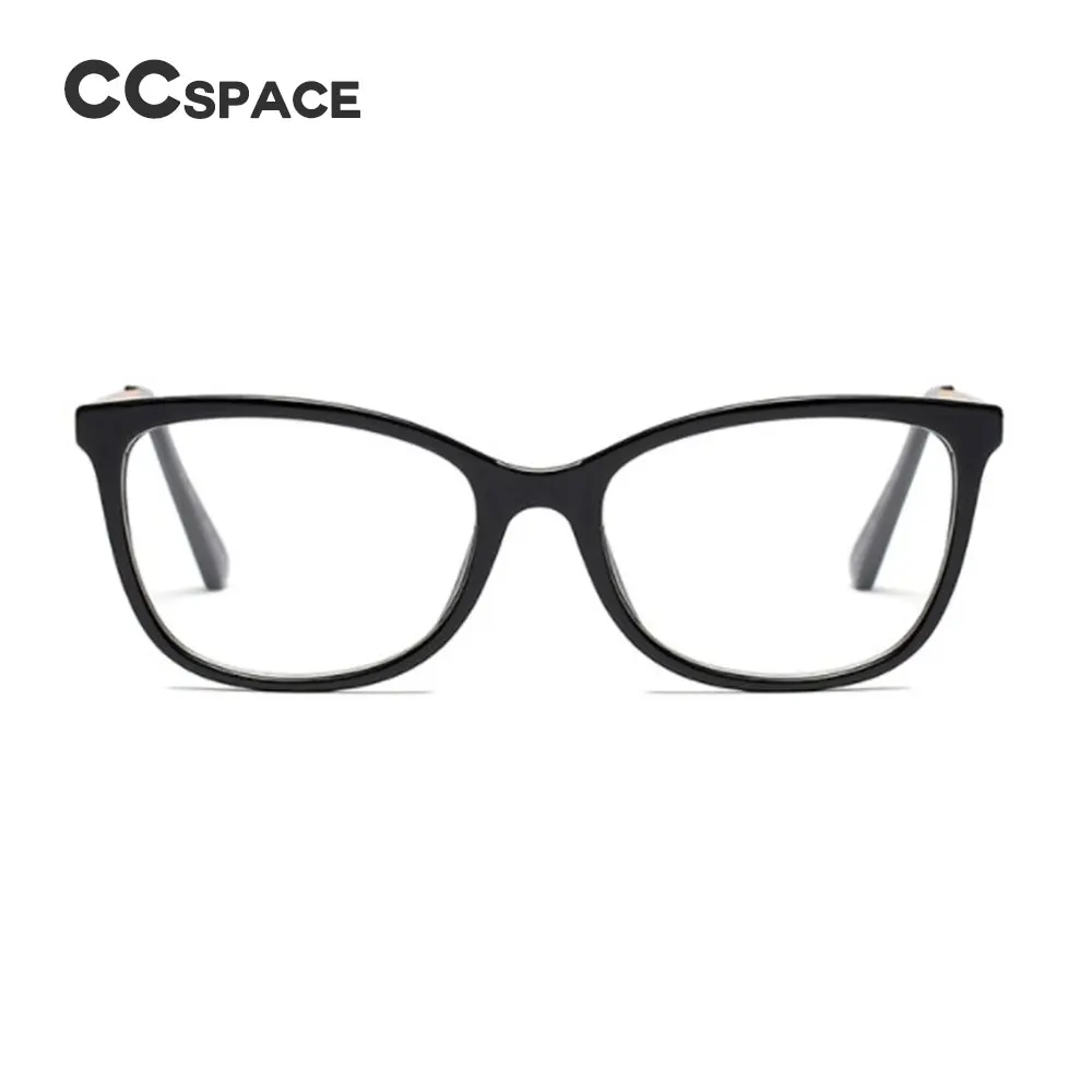 Квадратные очки CCSPACE металлические дужки для мужчин и женщин оптические по