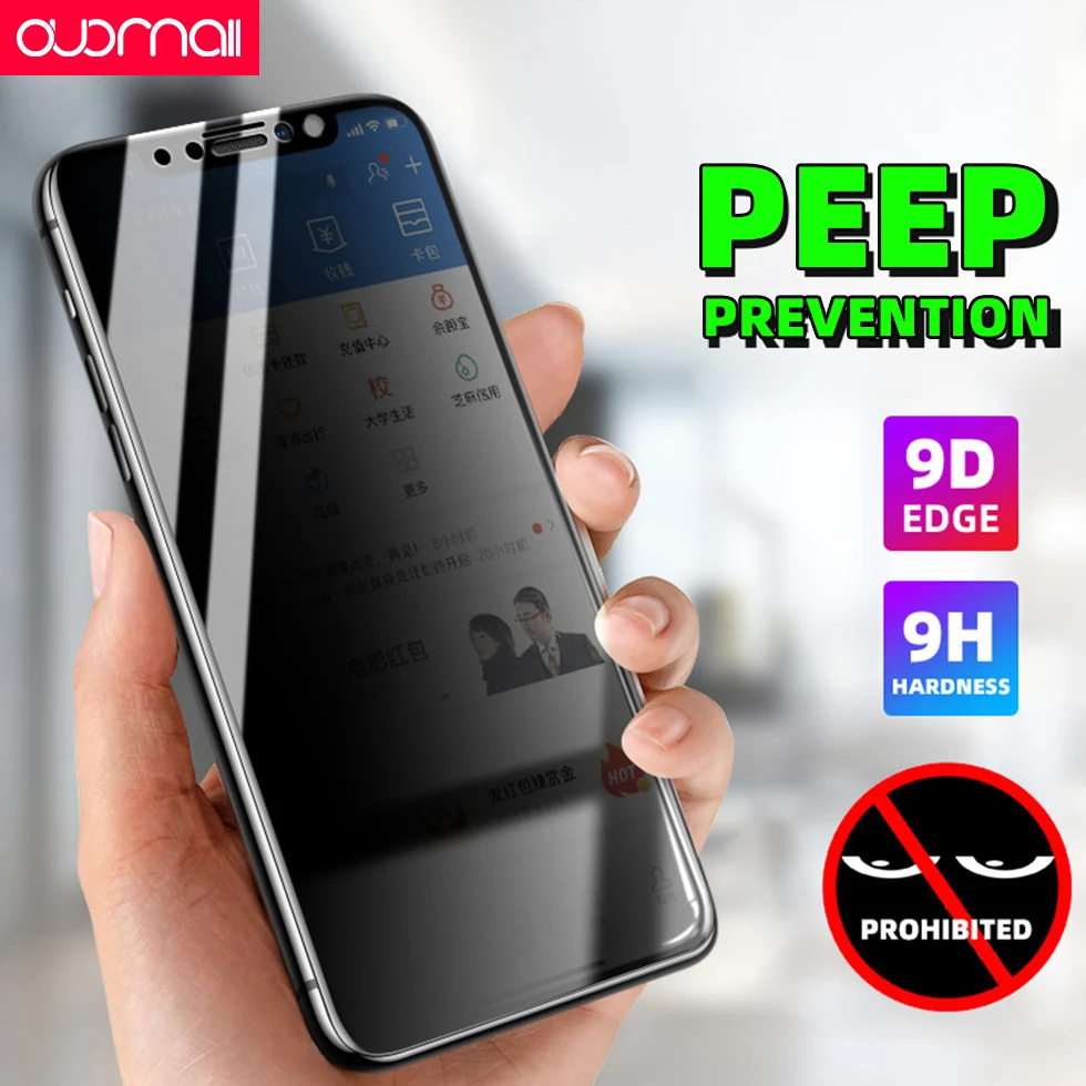 

Protective film anti-peep Tempered Glass for iphone xs max Side Scratch Proof for iphone x/xr/xs Privacy Screen Protector Glass
