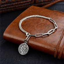 Корейская версия стерлингового серебра пробы S925 ретро кулон в виде королевы женский модный бутик браслет