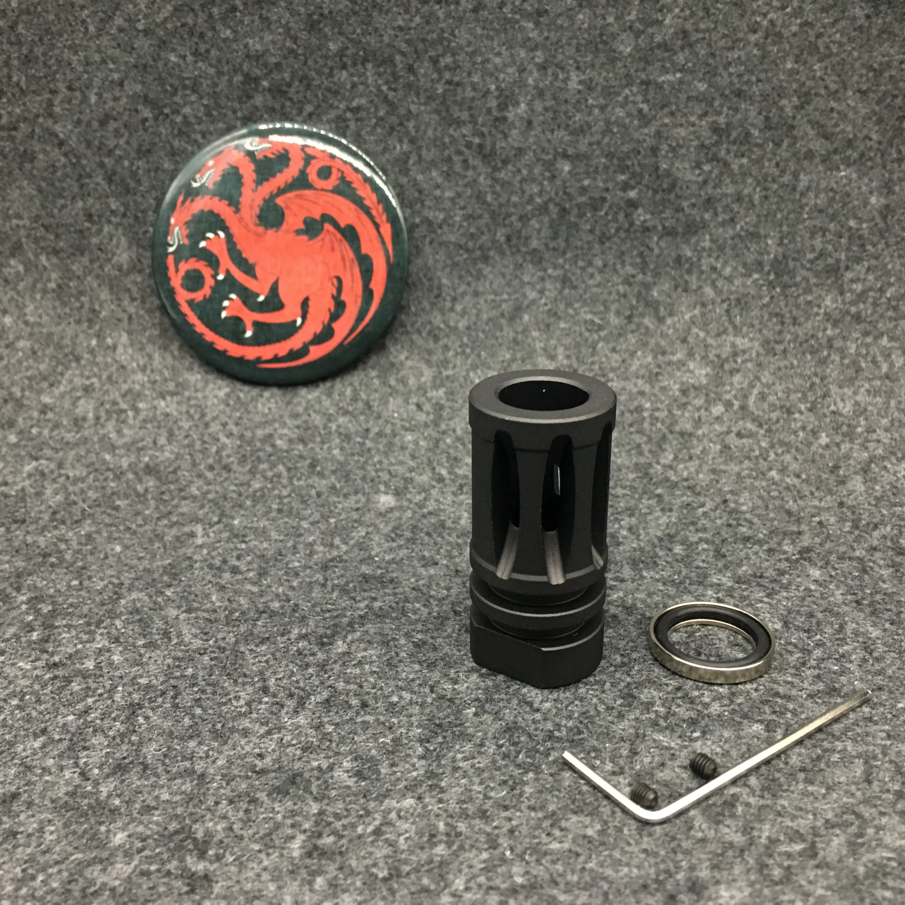 Полностью металлический 14 мм CCW M4/M16 A2 птичья клетка Flash Hider для JInMing Gen9 J9 водный гель-бластер AEG Airsoft
