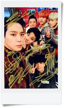 

BAP B.A.P autographed signed group photo 4*6 inches korean freeshipping 2016 A