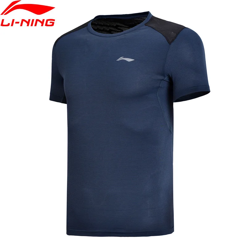 

Li-Ning 2018 Men Training T-Shirt AT DRY Breathable 100% Polyester Slim Fit Li Ning Comfortable Sports T-shirts ATSN063