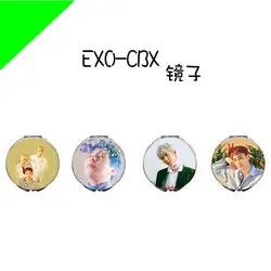 [MYKPOP] EXO CBX BAEKHYUN CHEN XIUMIN зеркало для макияжа KPOP вентиляторы коллекция SA18081604