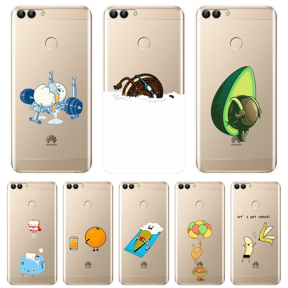 Силиконовый чехол для Huawei P8 P9 Lite Mini 2017 Забавный мягкий накладка с авокадо P20 Pro P10