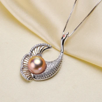 

925 steel seal Pearl Pendant Mount Accessories No Pearls Woman Pearl Necklace Pendant Jewelry Making Gifts