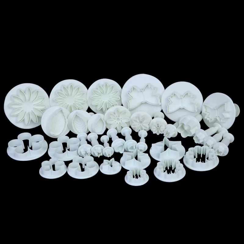 

Superior Cake Tools Kitchen Gadget Accessories 33PCS Fondant Cake Decorating Sugarcraft Cookies Cutter Tools Mold Moulds Aid