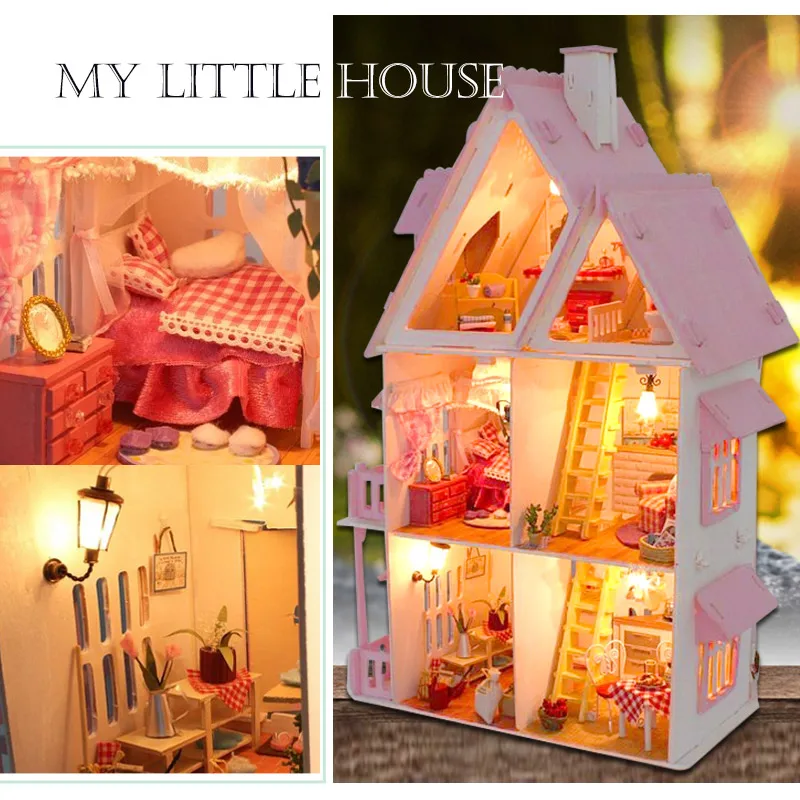 Sunshine Alice новая девушка сделай сам 3D деревянные Мини куклы для кукольного домика