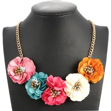 MINHIN женское массивное ожерелье s& Кулоны Колье-чокер с цветами романтические свадебные украшения прекрасный подарок ожерелье