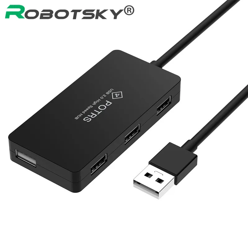

USB 2.0 HUB High Speed 4 Port USB Splitter Expansion Mini HUB for Computer Laptop Notebook PC for Windows Portable USB HUB