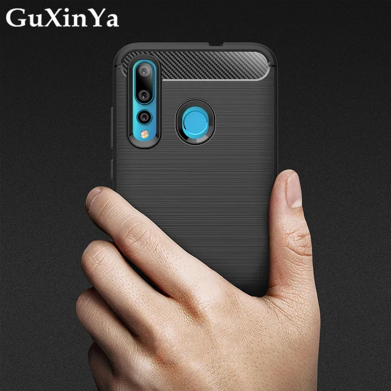 Guxinya Силиконовые чехлы Huawei Nova 4 ракушки для Capa мягкий чехол из углеродного волокна