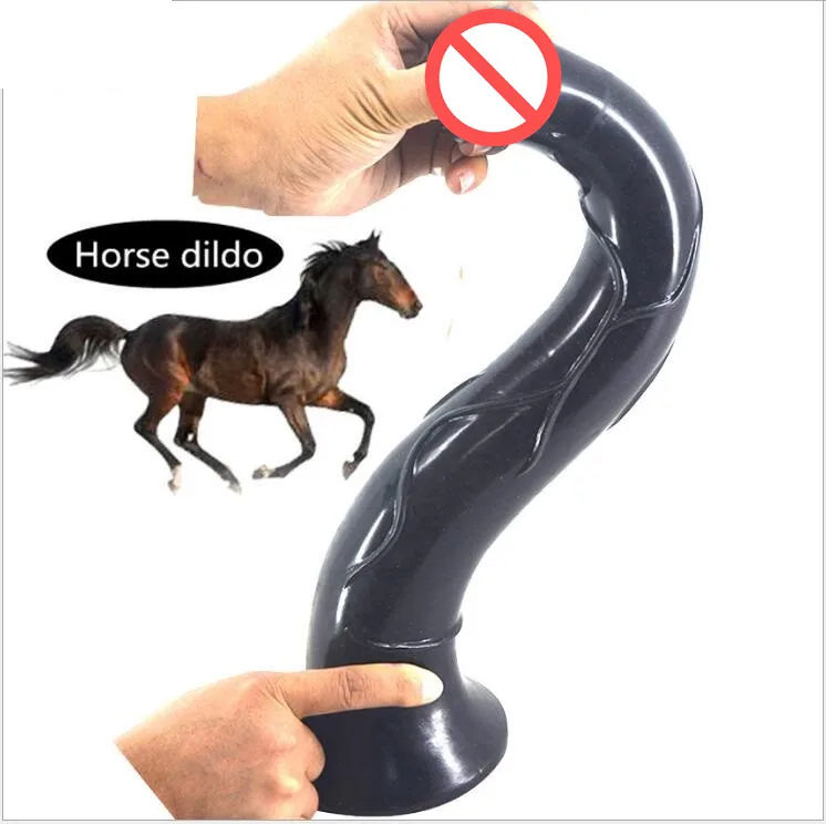 New  2018 Huge Animal Giant Stallion Horse Dildo Realistic Artificial Studhorse Penis Anal Plug Femlale 