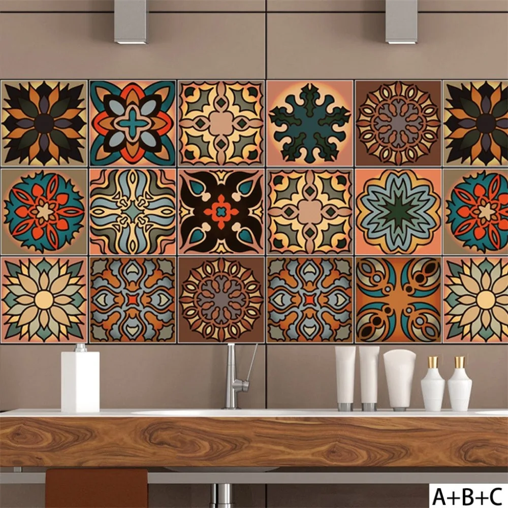 

Moroccan style simple and environmentally friendly wall stickers mobile creative wall stickers decorative wall window *D