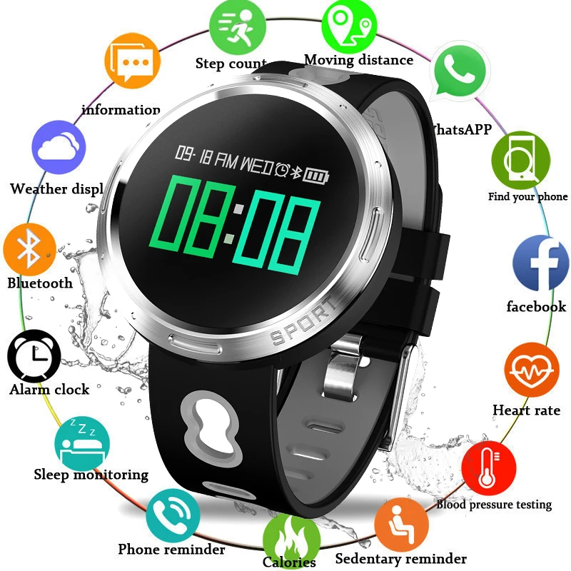 

BANGWEI Smart Watch Men Women Digital Electronic Watch Sport Waterproof Watch Support SIM TF for Android phones Smart wristband