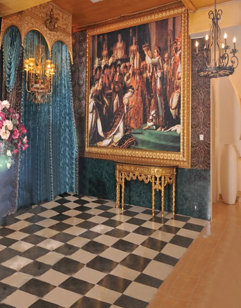 

5x7ft Vintage Living Room Famous Painting Photography Backdrops Photo Props Studio Background