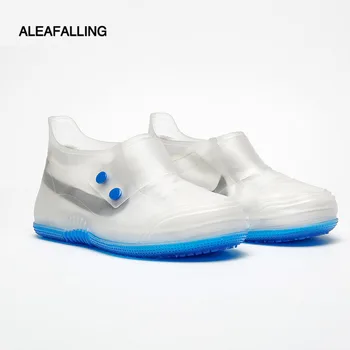

Aleafalling Women Man Low Tube Waterproof Mould Reusable Rain Shoes Covers Rain Boot Anti-skid Wear Outdoor Shoes Covers SC54