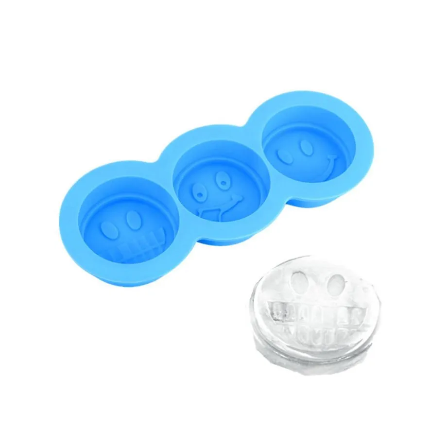

New TENSKE 1PC DIY Ice Cube Smiley Face Silicone Tray Mold Chocolate Cake Cookie Jelly Maker Mould Ice Cream Mould Tools