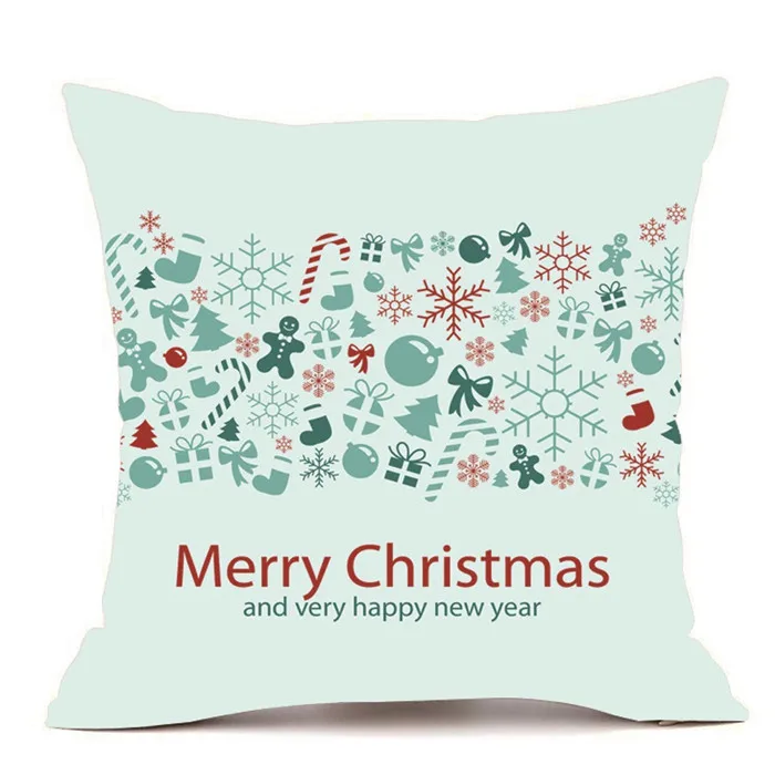 1" x 18" Merry Рождество наволочки супер кашемир диван Автокресло пледы Чехлы для подушек домашний декор наволочка сладкий подарок HX0118 - Цвет: e