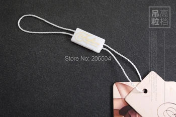 

Good quality black hang tag string in apparel,hang tag strings cord for garment,stringing price hangtag or seal tag DHDL510