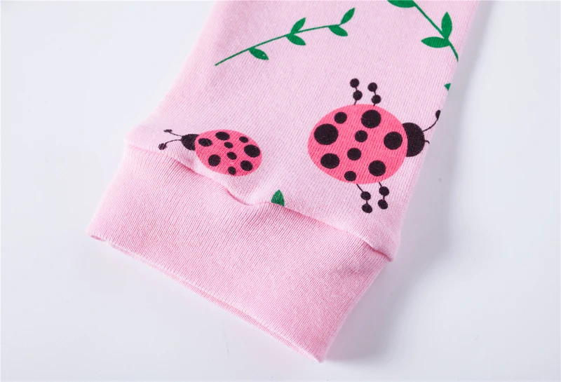 Quentes para o Bebê Conjuntos de Roupas de Outono das Crianças Veleiro Nightwear Pijamas Dormirwear Menina Joaninha Pijama Define Crianças Outono 2-7years 9 High Quality Mamãe e Bebê