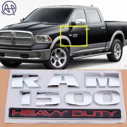 Универсальный для всех автомобилей Dodge ram1500 1 компл. Chrome 3D ABS ram1500 Сверхмощный автомобиль грузовик Средства ухода за кожей Наклейки эмблемы