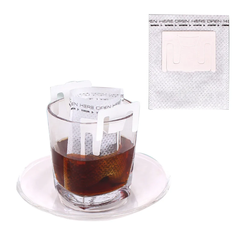 Urijk 50PC /Set Drip Coffee Filter Bag Portable Hanging Ear Style