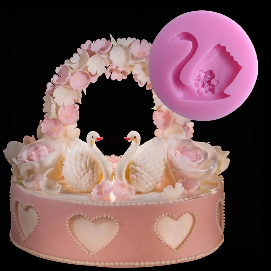 

New! 3D Swan Cake Bakeware Mold 3D Silicone Mold DIY Chocolate Jelly Candy Pastry Decor Soap Mould Kitchen DIY Tools
