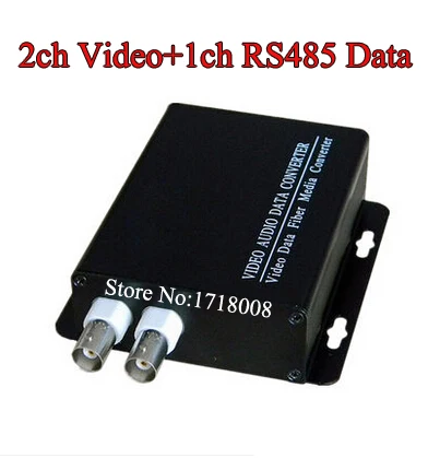 

2 Channel Video Optical Converter digital fiber optic video optical transmitter & receiver 2CH +RS485 Data For CCTV Security