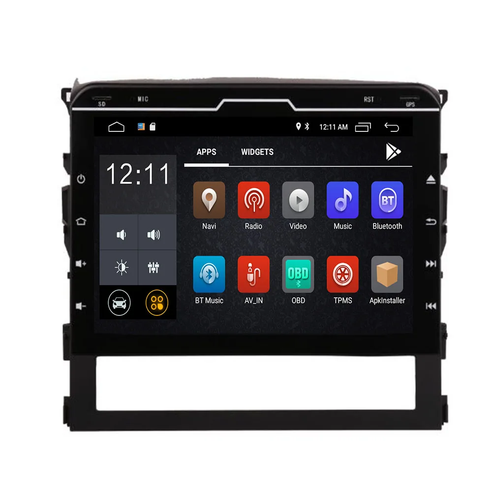 Best 10.2" 2 din Android 9.0 for Toyota Land Cruiser 200 LC200 LC 200 GX 2016-19 Car DVD Player GPS Navigation Radio BT Tape Recorder 2