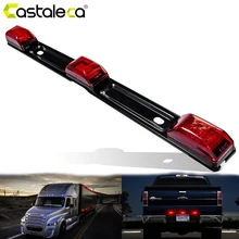 Castaleca NUOVO Camion Rimorchio posteriore brack luci Rosso Liquidazione Indicatore laterale Bar Lampada 9 LED Per Camion Pick-Up AUTO CAMPER 12 v