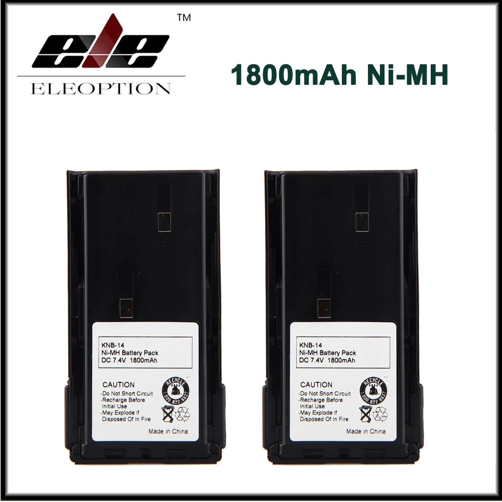 2x7,4 V 1800 мА/ч, Батарея для Kenwood KNB-14 KNB-14A KNB-20 KNB-20N TK-388 TK272G TK372G TK2100 TK3100