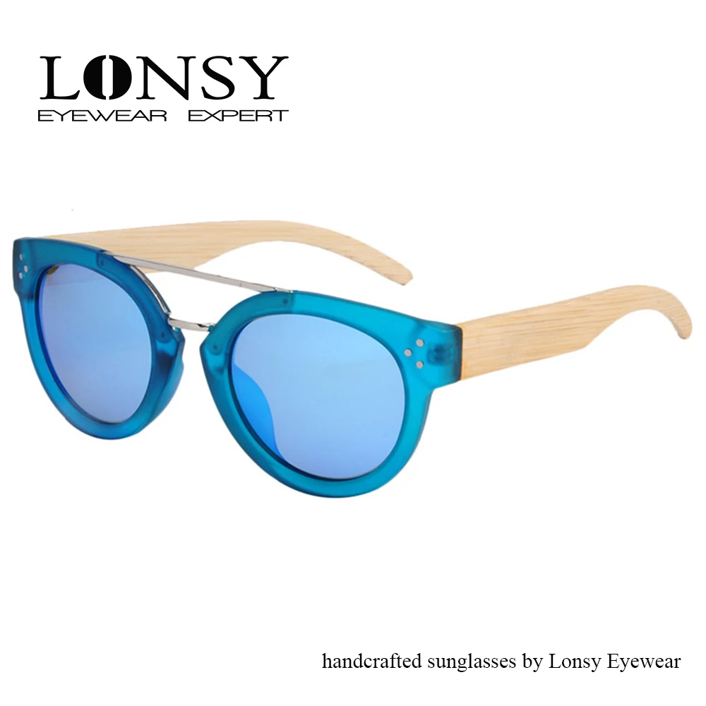Деревянные солнцезащитные очки с синими линзами LS5013|prescription sunglasses|lens sunglassessunglasses