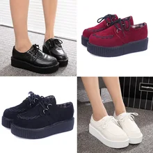Fashion creepers women Flats Shoes