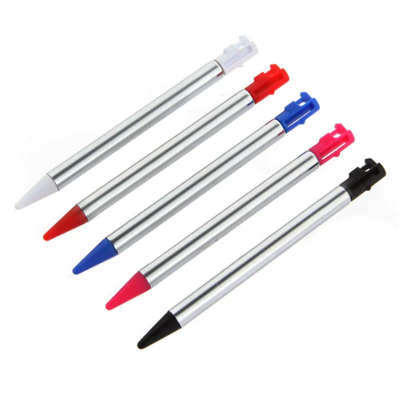 High Quality 5pcs/lot Retractable Metal 7-12cm Length Touch Screen Stylus Pen Set For Nintendo For 3DS Gaming Accessory High Quality 5pcs/lot Retractable Metal 7-12cm Length Touch Screen Stylus Pen Set For Nintendo For 3DS Gaming Accessory