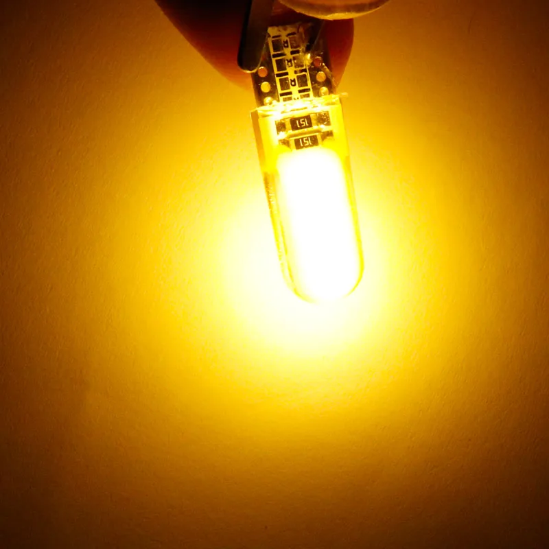 100 шт. силиконовый чехол T10 W5W 12 чипов COB LED WY5W 501|Сигнальная лампа| |