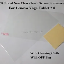 100 шт/партия мягкие 8 дюймов ультратонкие прозрачные защита экрана пленки для lenovo Yoga Tablet 2 8 830F