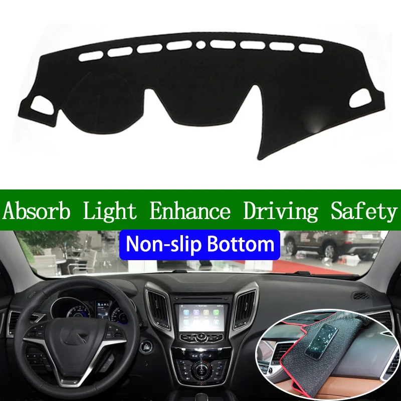 

For changan CS75 2013 2014 2015 2016 2017 Non-slip Bottom Dashboard Cover Car Decals Car Stickers Interior Car Accessories