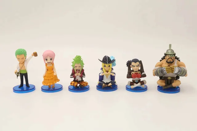 Best Offers 8CM 6pcs/lot Japanese anime figure one piece Q version action figure collectible model toys for boys