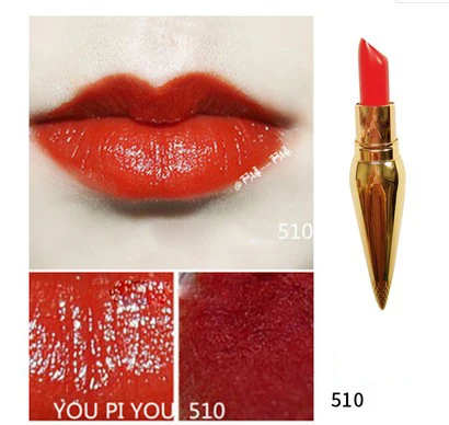 Высокое качество, макияж, Золотая королева, скипетр, помада для губ, матовая помада, легко носить, помада, стойкий макияж губ, без логотипа - Цвет: 510 no box