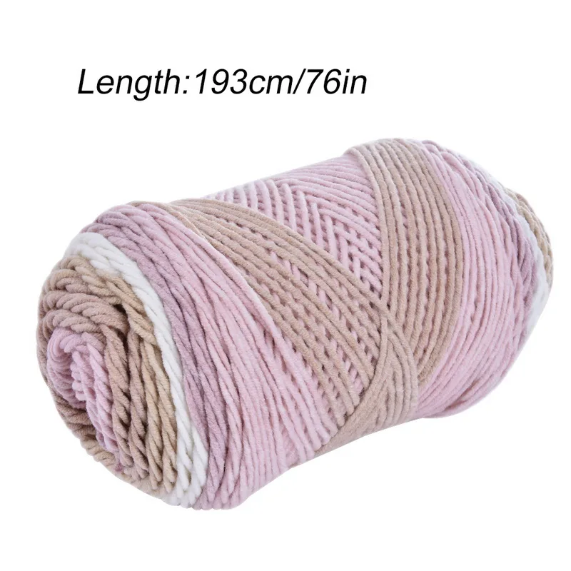 Сегментная окрашенная пряжа, 5 нитей шерсти, ручная работа, вязаный детский свитер, шапка, шарф, диванная подушка - Цвет: 017