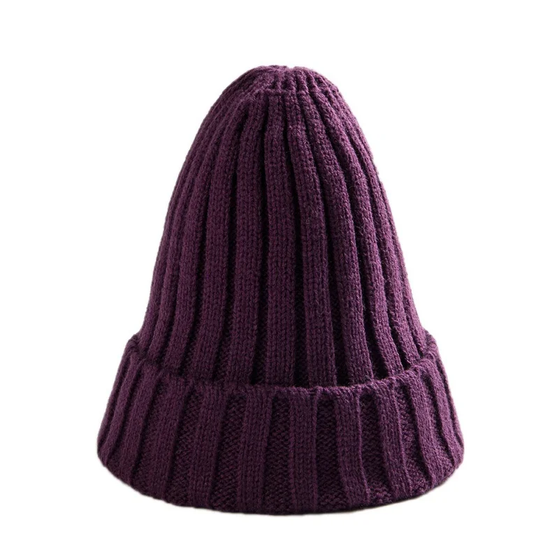 Новая шерстяная шапка для завивки зимняя шапка теплая вязаная насосная точечный колпак Спортивная Беговая шапка