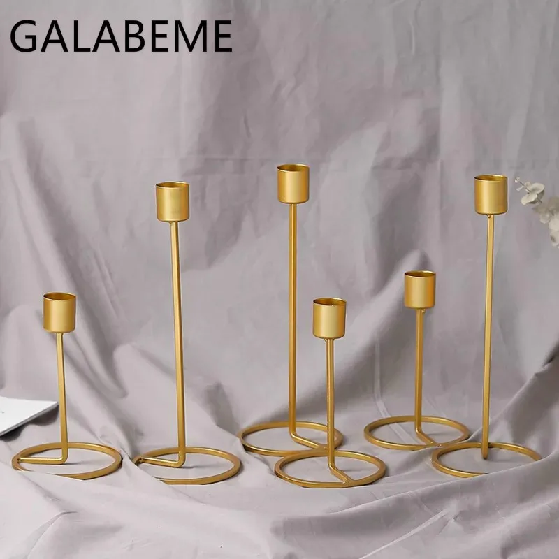 Galabeme 2PC Wedding Favor Home Decor Tea Light Candle Holder Candlestick DIY Party favors for Guest | Дом и сад