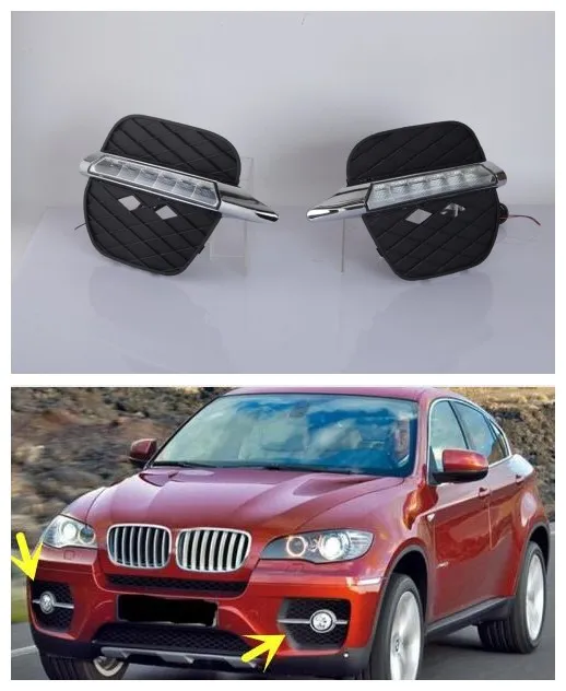 

eOsuns led drl daytime running light for BMW X6 E71 2011-2012 with wireless control