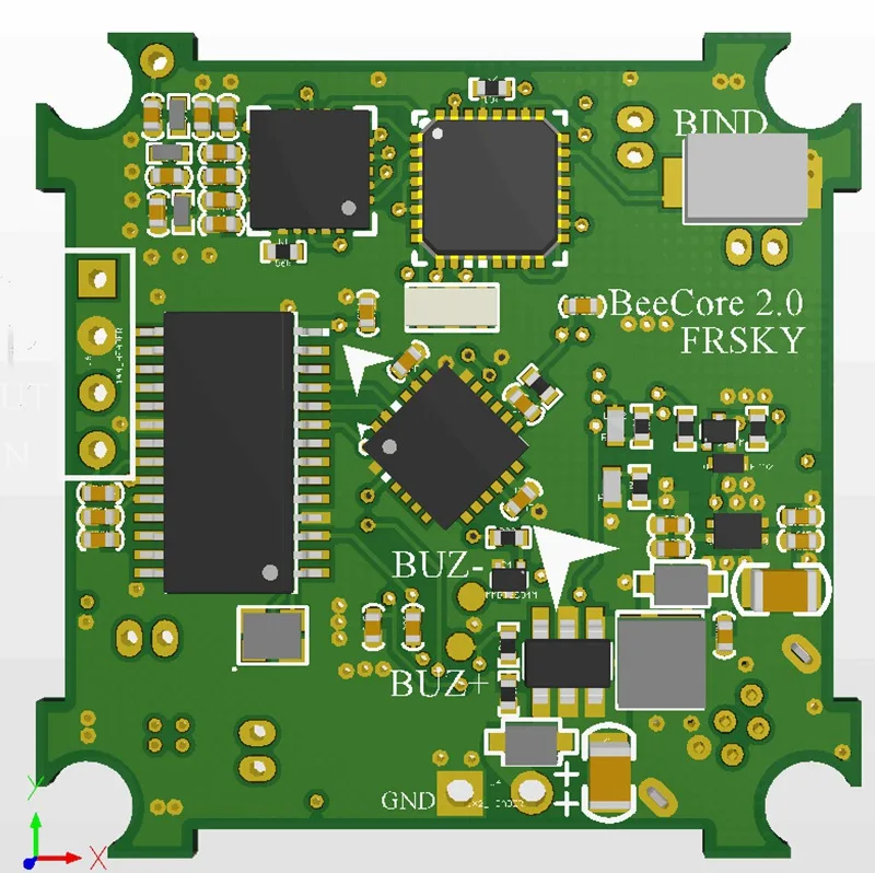 Beecore обновленная плата управления полетом V2.0 матовая F3 OSD для E010 E010S|flight control