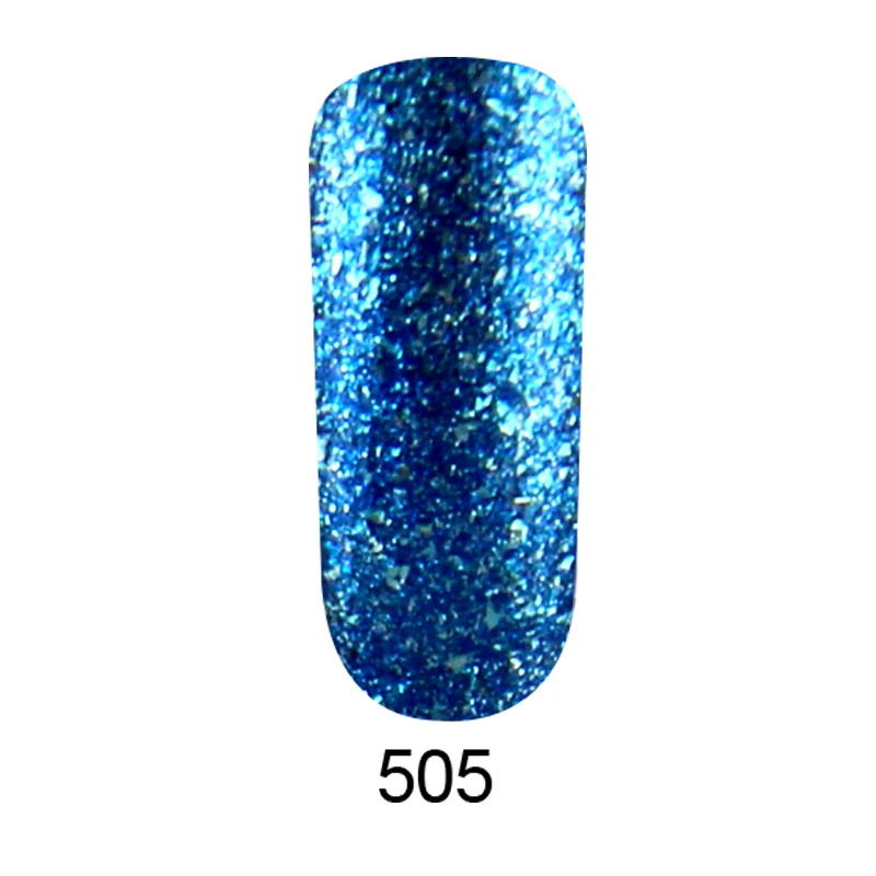 Катунесс 8 мл Платиновый лак для ногтей цвета супер блестящий эффект УФ гель-арт красота лак стойкий Блестящий лак гель для ногтей - Цвет: 505