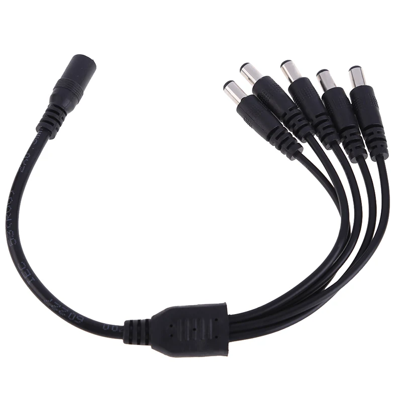 1 x CCTV Security Camera 2.1mm 1 to 2 Port Power Splitter Cable Pigtail 12V DC