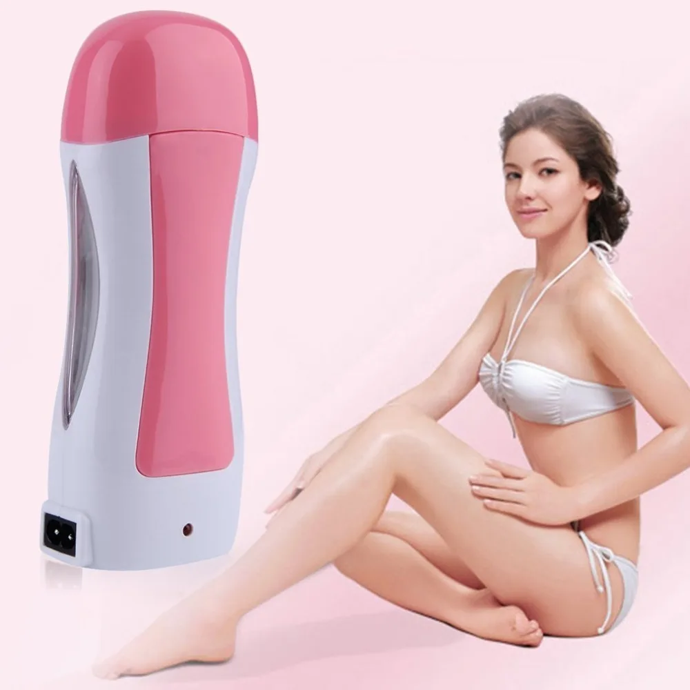 

Portatble Electric Depilatory Roll On Wax Heater Roller Waxing Hot Cartridge Body Hair Removal Depilation Waxing Machine