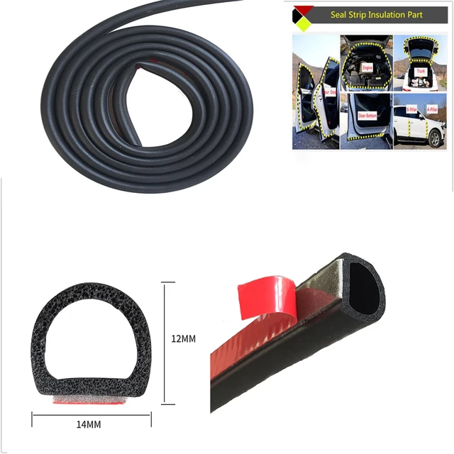 Car Seal Big D(14mm*12mm) Type 3M Car Motor Door Seal Strip