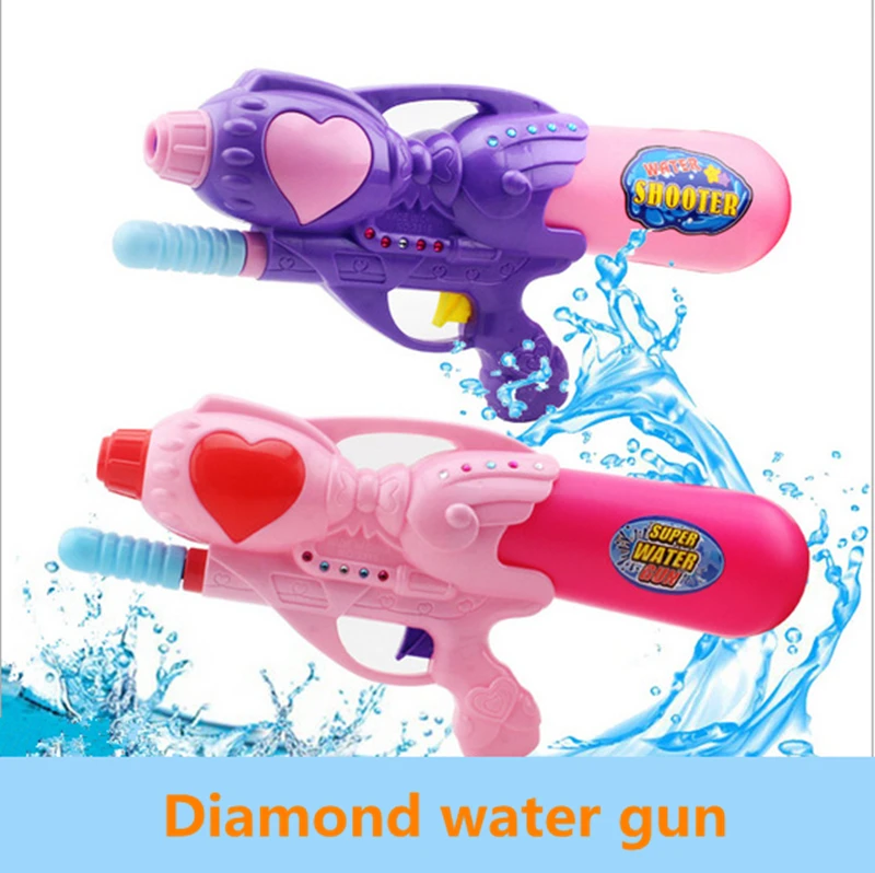 Водные пистолеты детей праздник моды Blaster diamond водяной пистолет игрушка цветные детские пляжные брызги игрушечный пистолет спрей игрушки