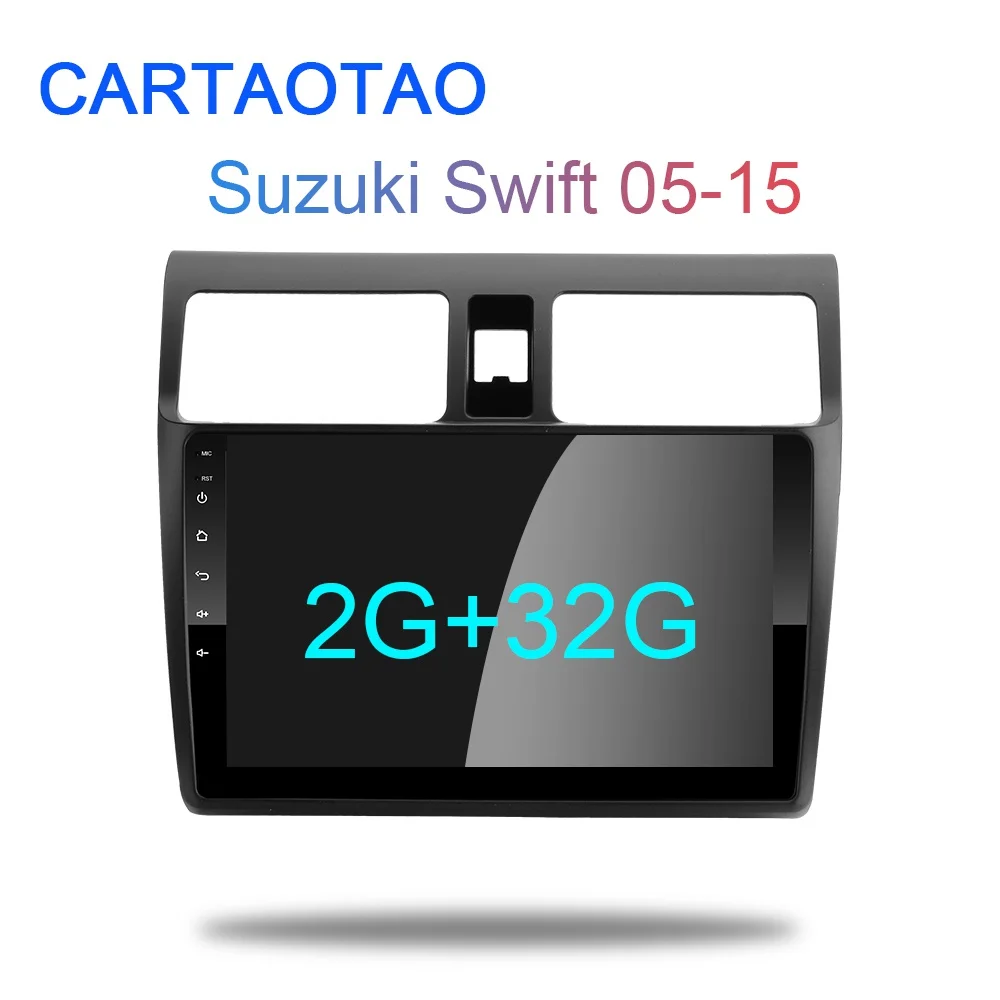 2G+ 32G 10," 2din Android 8,1 GO автомобильный dvd-плеер для Suzuki Swift 2005 2006 2007 2008- автомобильный Радио gps навигация wifi плеер - Цвет: 2G-32G